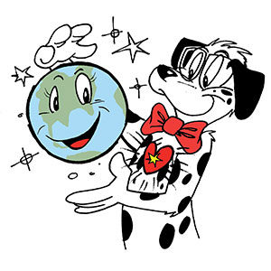 Spot with Happy Earth Image